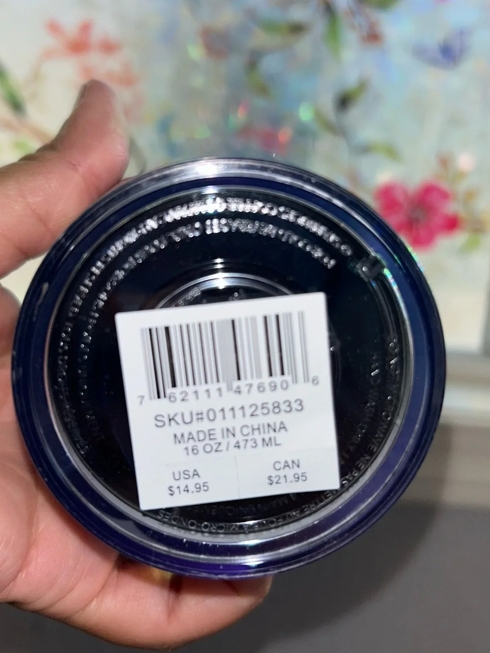Starbucks Navy Blue Tumbler with Black Base